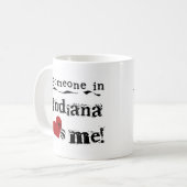 Mug Quelqu'un en Indiana m'aime (Devant gauche)