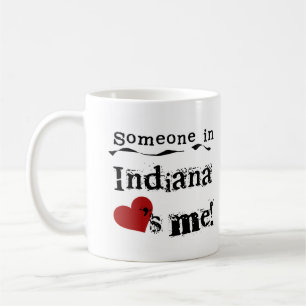 Mug Quelqu'un en Indiana m'aime