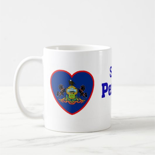 Mug Quelqu'un en Pennsylvanie m'aime (Gauche)