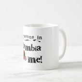 Mug Quelqu'un en Zambie m'aime (Devant droit)