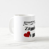 Mug Quelqu'un en Zambie m'aime (Devant gauche)