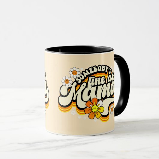 Mug Quelqu'un est dans le rétro de maman (Devant droit)