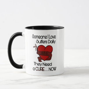 Mug Quelqu'Un Que J'Aime...Coeur/Ruban...APS