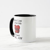 Mug Quelqu'Un Que J'Aime...Coeur/Ruban...APS (Devant gauche)