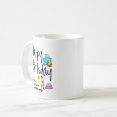 Mug Quelqu'un que j'aime est né aujourd'hui. Voeux d'a (Devant gauche)