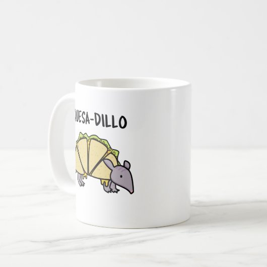 Mug Quesa-Dillo Funny Quesadilla Pun (Devant gauche)