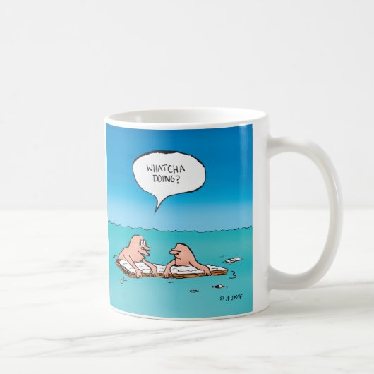 Mug Qu'est-ce que ça fait ? Caricature d'épave (Droite)