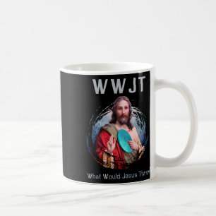 Mug Qu'est-ce que Jésus Jeterait Drôle Disque Golf T S