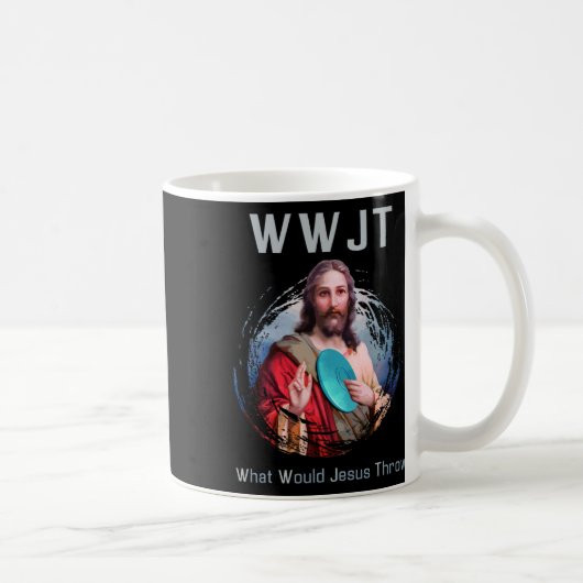 Mug Qu'est-ce que Jésus Jeterait Drôle Disque Golf T S (Droite)