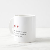 Mug Qu'est-ce que l'amour (Devant gauche)