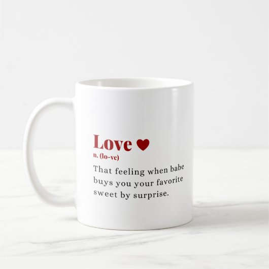Mug Qu'est-ce que l'amour (Gauche)