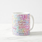 Mug Question Apprendre Nuage MotssTexte Motif Message (Devant droit)