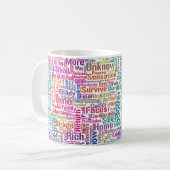 Mug Question Apprendre Nuage MotssTexte Motif Message (Devant gauche)