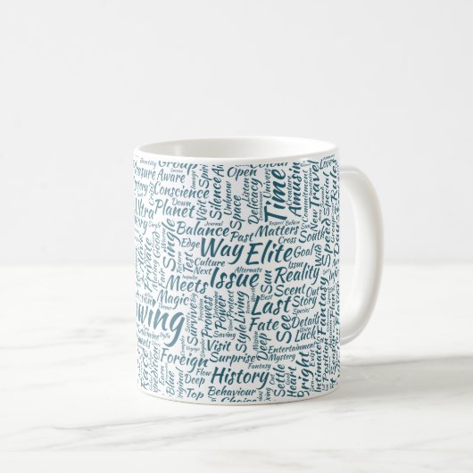 Mug Question Apprendre Nuage MotssTexte Motif Message (Devant droit)
