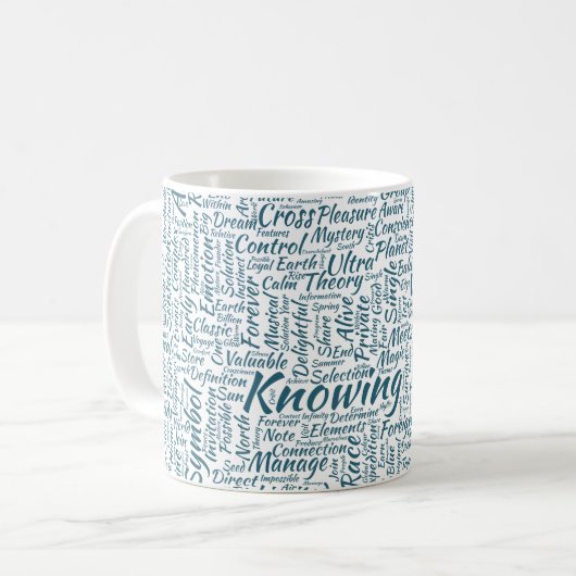 Mug Question Apprendre Nuage MotssTexte Motif Message (Devant gauche)