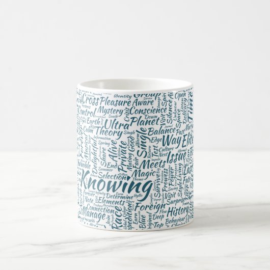 Mug Question Apprendre Nuage MotssTexte Motif Message (Centre)
