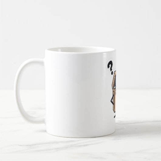 Mug Question de boîte à outils inquiète (Gauche)
