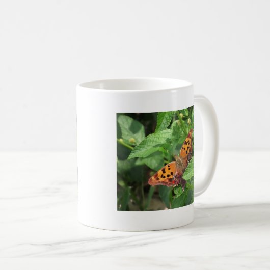 Mug Question Mark Butterfly on Lantana (Devant droit)
