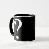 Mug Question Mark Mystery Oser Black White Musique (Devant gauche)