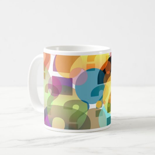 Mug Question Tout Artwork multicolore (Devant gauche)