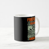 Mug Questionable Knowledge Fireman Gift Proud Firefigh (Devant droit)