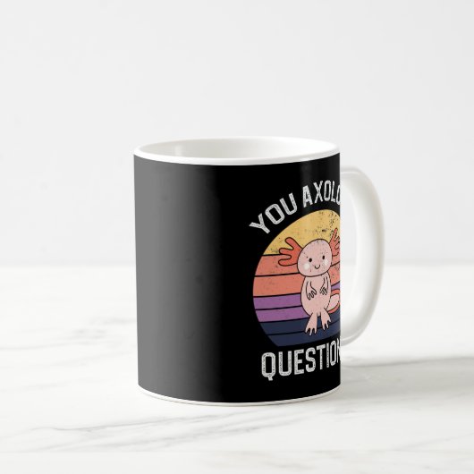 Mug Questions Axolotl (Devant droit)