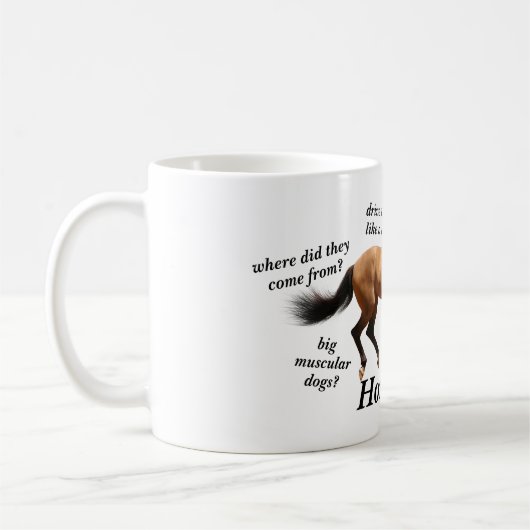 Mug Questions de cheval (Gauche)