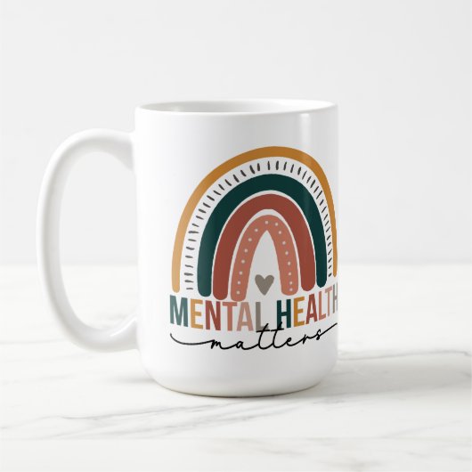 Mug Questions de santé mentale (Gauche)