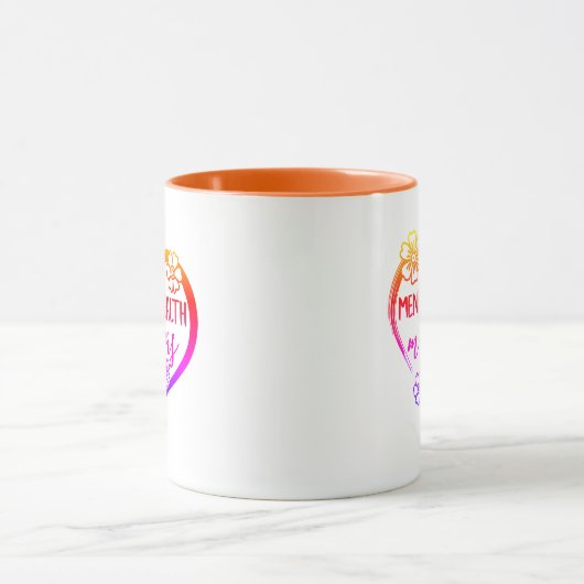 Mug Questions de santé mentale (Centre)