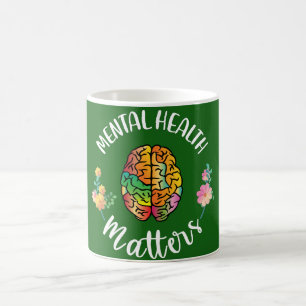 Mug Questions de santé mentale Sensibilisation à la