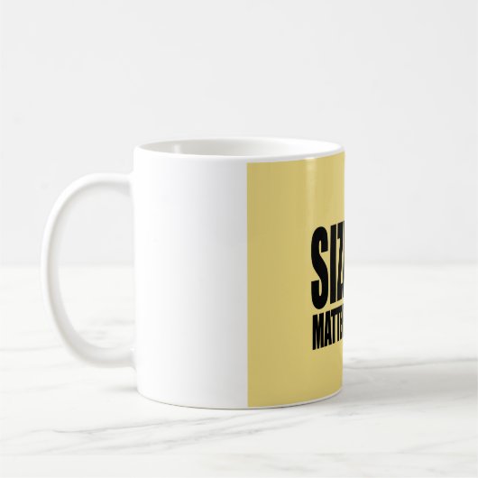 MUG QUESTIONS DE TAILLE (Gauche)