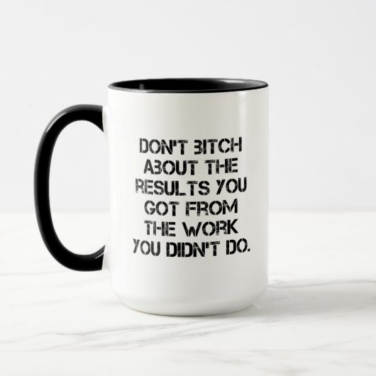Mug Questions d'éthique du travail (Gauche)