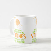 Mug Questions posées pendant que je compte les mailles (Devant gauche)