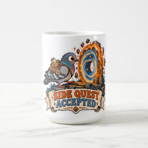 Mug Quête Secondaire Acceptée Drôle Pigeon