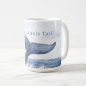 Mug Queue de baleine de l'océan bleu (Devant droit)