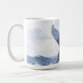 Mug Queue de baleine de l'océan bleu (Gauche)