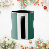 Mug Queue de baleines Noir Blanc Plaid Bow Noël