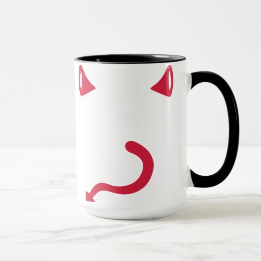 Mug Queue de klaxons de diable rouge (Droite)
