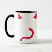 Mug Queue de klaxons de diable rouge (Gauche)