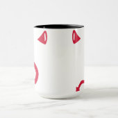 Mug Queue de klaxons de diable rouge (Centre)