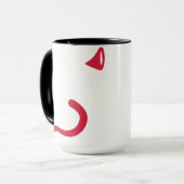 Mug Queue de klaxons de diable rouge (Devant gauche)