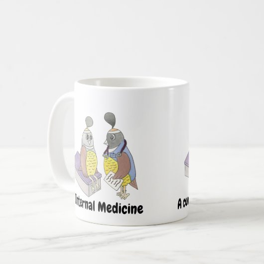 Mug Queue de médecine interne APRN (Devant gauche)