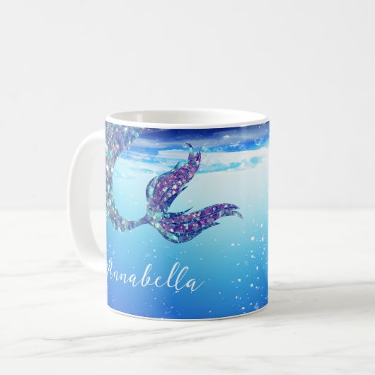 Mug Queue De Sirène Dans La Boue De Mer (Devant gauche)