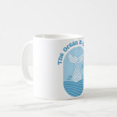 Mug Queue De Sirène L'Océan Appelle Citation (Devant gauche)