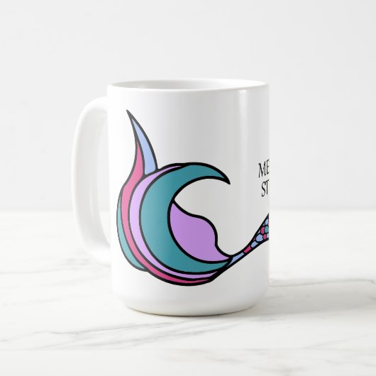 Mug Queue de sirène solide (Devant gauche)