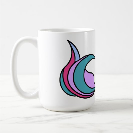 Mug Queue de sirène solide (Gauche)