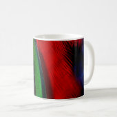 Mug Queue d'oiseaux verts et rouges (Devant droit)