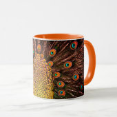 Mug Queue Gold Peacock (Devant droit)