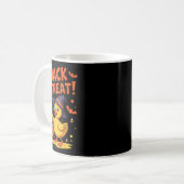 Mug Queue Ou Traiter Drôle Canard En Caoutchouc Hallow (Devant gauche)