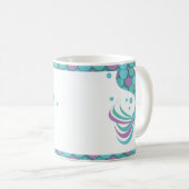 Mug Queues de sirènes pailletées rayures écailles (Devant droit)